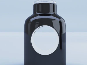 black containter glass 3D Model
