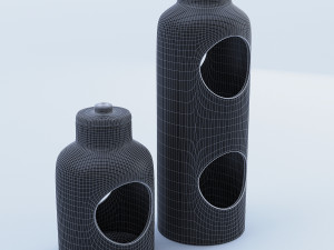 black containter glass Model 3D