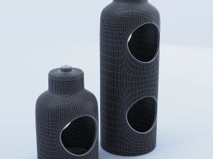 black containter glass 3D Model
