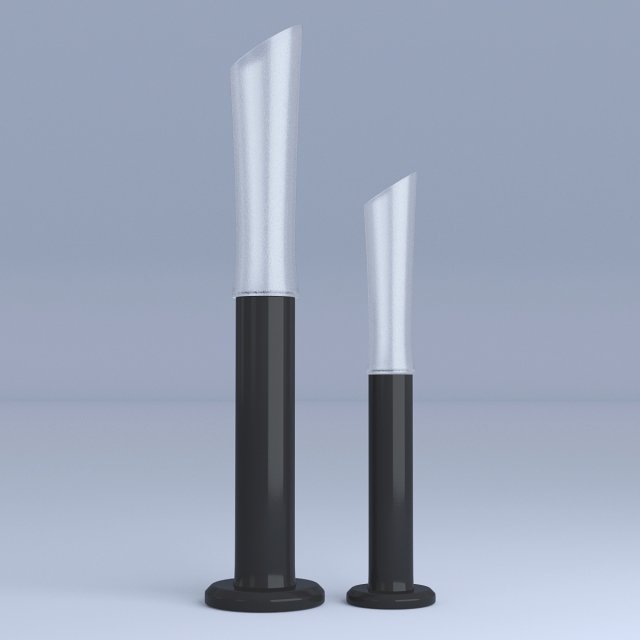 long vases glass 3Dモデル .c4d .max .obj .3ds .fbx .stl .blend 