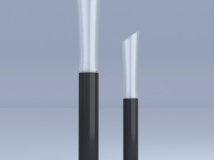 long vases glass 3Dモデル