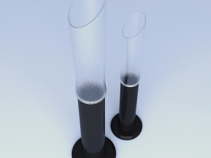 long vases glass 3Dモデル