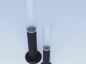 long vases glass 3Dモデル