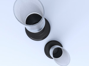 long vases glass 3Dモデル