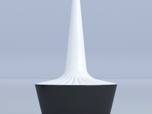 decor set white and black Model 3D