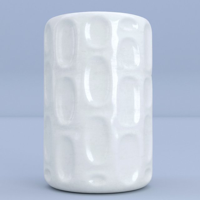 ceramic white vase Model 3D .c4d .max .obj .3ds .fbx .stl .blend 