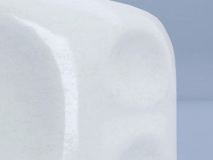 ceramic white vase Model 3D