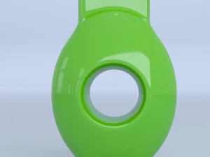 florero de cristal verde Modelo 3D