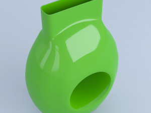 green glass vase Modèle 3D
