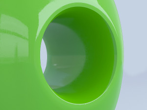 green glass vase Modèle 3D