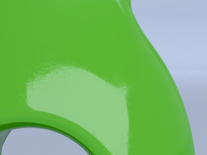 green glass vase Modèle 3D