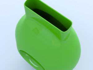 green glass vase Modèle 3D