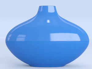 blue ceramic vase 3D Model