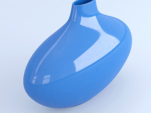 blue ceramic vase 3D Model