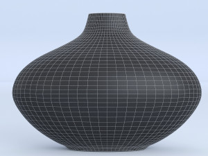 blue ceramic vase 3D Model