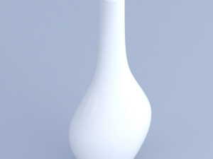 white ceramic vase 3D Model