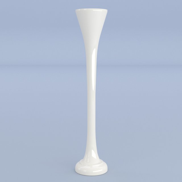 long white vase 3Dモデル .c4d .max .obj .3ds .fbx .stl .blend 