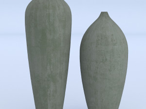 cement vases 3D Models