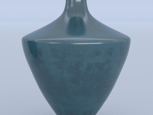 ceramic blue vases 3D Model