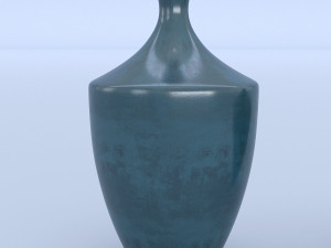 ceramic blue vases 3D Model