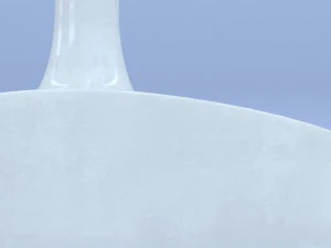 vaso in ceramica bianca Modello 3D