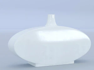 ceramic white vase 3D Model