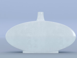 ceramic white vase Model 3D