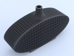ceramic white vase Model 3D