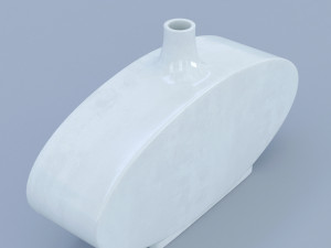 ceramic white vase Model 3D