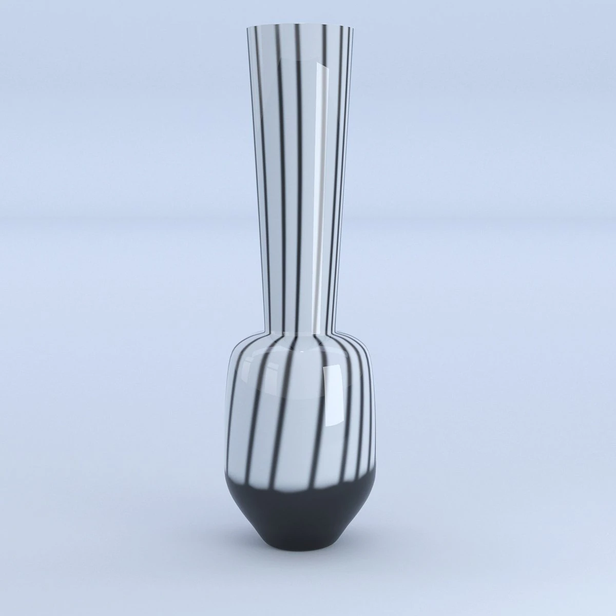 striped vase 3D Model .c4d .max .obj .3ds .fbx .stl .blend 