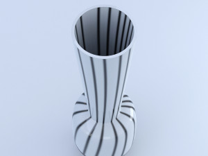 striped vase 3D Model