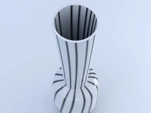 striped vase 3D Model