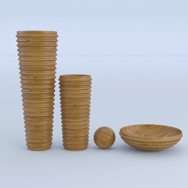 wooden decoration 3D Модель .c4d .max .obj .3ds .fbx .stl .blend