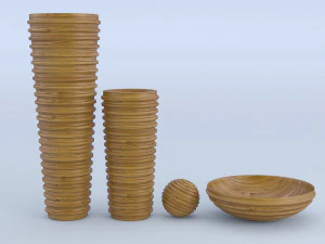 लकड़ी की सजावट 3D मॉडल