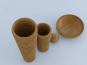 wooden decoration 3D Model