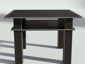 glass wooden coffee table 3D Model
