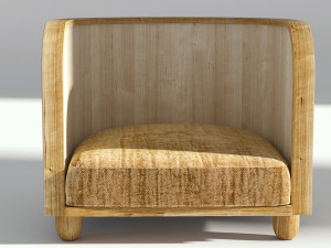 retro armchair Model 3D