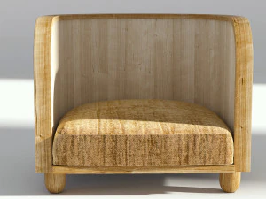 रेट्रो कुर्सी 3D मॉडल