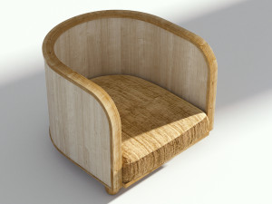 retro armchair 3D मॉडल