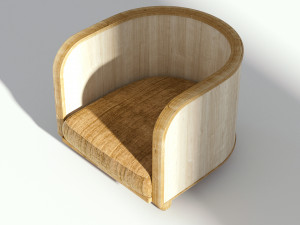 retro armchair 3D मॉडल