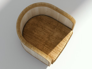 retro armchair 3D मॉडल