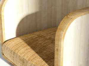 retro armchair 3D मॉडल