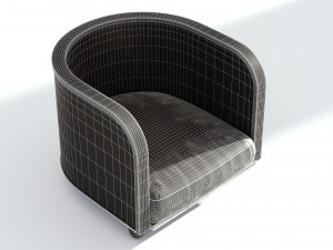 retro armchair 3D मॉडल