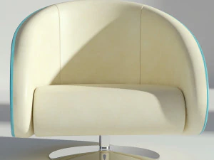 lederen draaifauteuil 3D Model