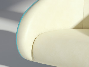 leather rotating armchair 3D-Modell
