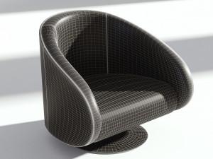 leather rotating armchair 3D-Modell