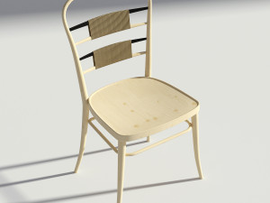 retro wooden chair 3Dモデル