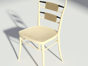 retro wooden chair 3Dモデル