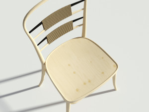 retro wooden chair 3Dモデル
