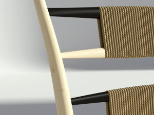 retro wooden chair 3Dモデル